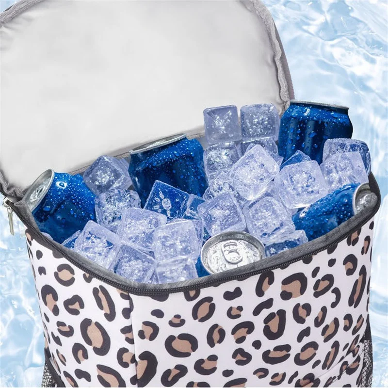 Outdoor draagbare waterdichte rugzak Luipaard schouder geïsoleerde picknicktas Koeltas voor heren en dames Mode opbergtas