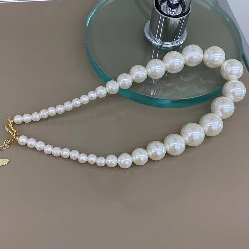 Koreaanse Gradient Parel Chokers Ketting Voor Vrouwen Dames Luxe 2022 Trend Ketting Partij Sieraden