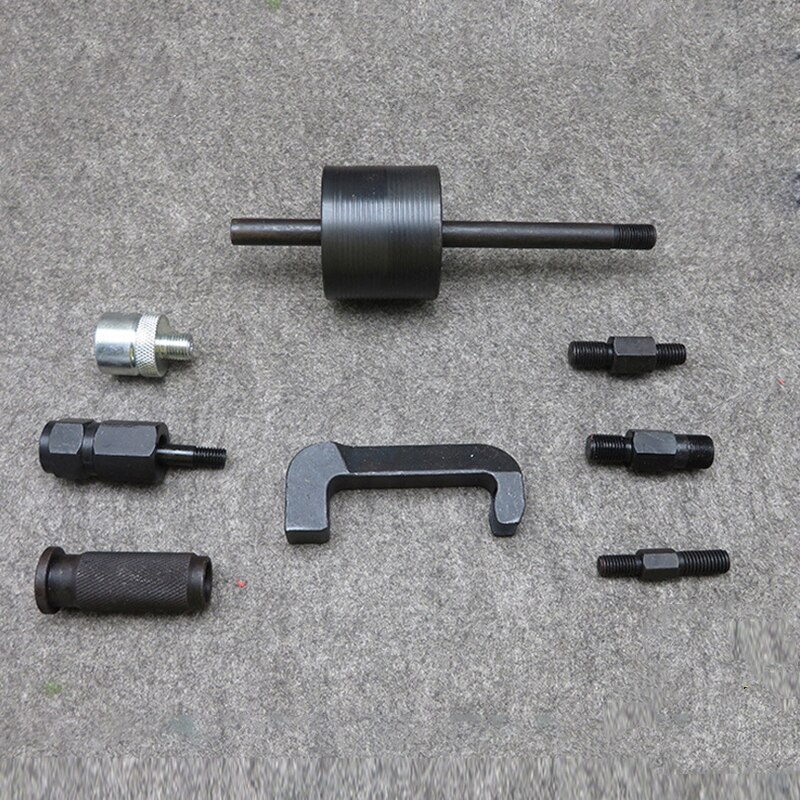 9pcs Master Diesel Injector Extractor Set With Common Rail Adaptor Slide Hammer Injection Puller CDI Tool Kit Set