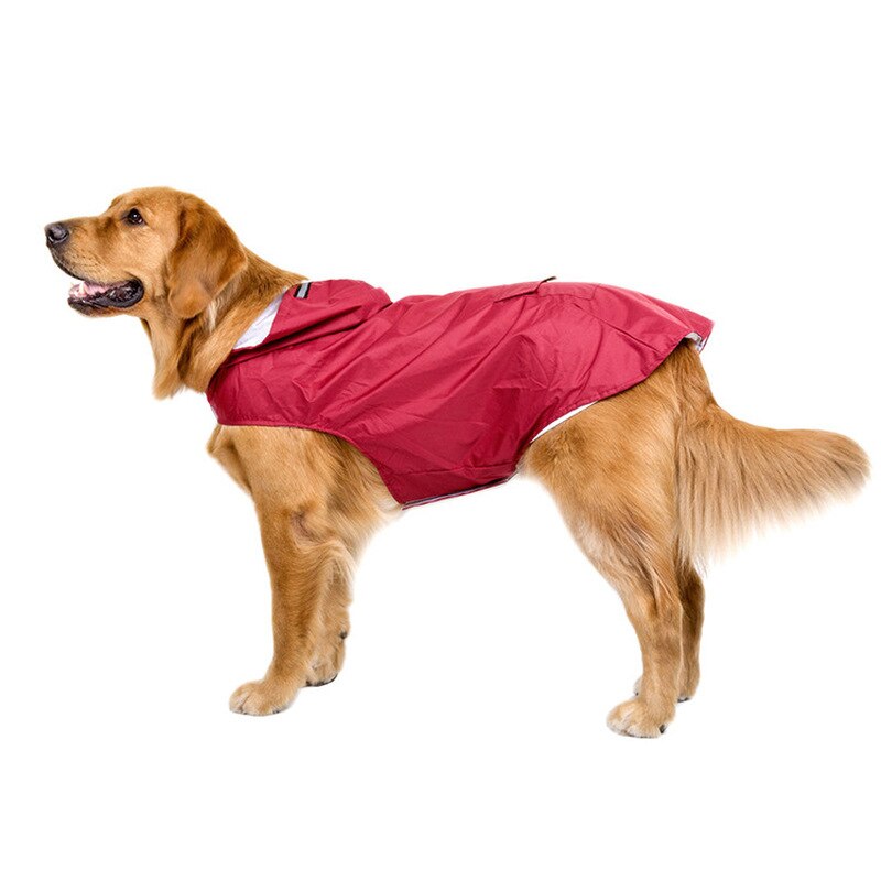 Chubasquero impermeable para mascotas, ropa para perros grandes, abrigo al aire libre, chaqueta de lluvia reflectante, Golden Retriever, Labrador, Husky, poncho grande