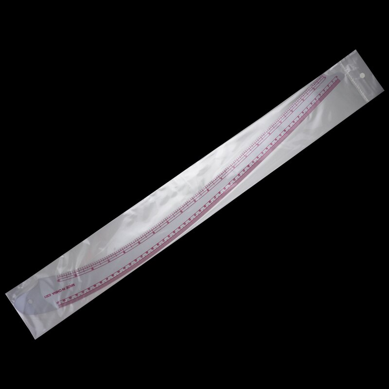 6301 Plastic Transparent French Curve Ruler SplIne Sewing Patchwork Feet Tailor Yardstick Cloth Cutting Rulers