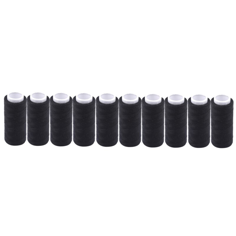 10Colors Sewing Skeins Cross Stitch Embroidery Thread Floss Kit Diy Sewing Tools Sewing Machine Thread: Black