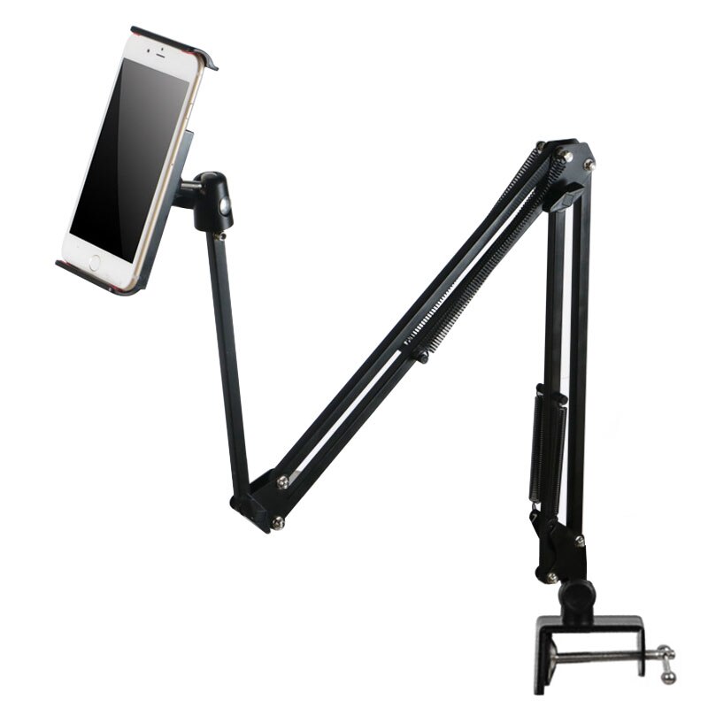 Flexible Strong Arm Tablet PC Stand Support 4 to 10.6 inch Tablets Screen 360 Rotating Bed Desktop Tablet Holder For iPhone iPad: Default Title