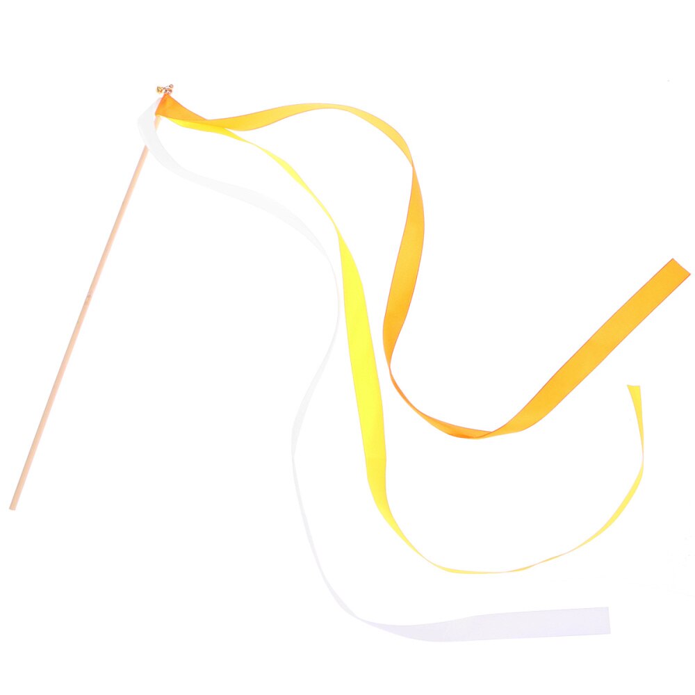 20Pcs Ribbon Sticks Fairy Sticks Ribbon Streamers Wands with Tiny Bell Wedding Party Wands Party Favors (Blue)