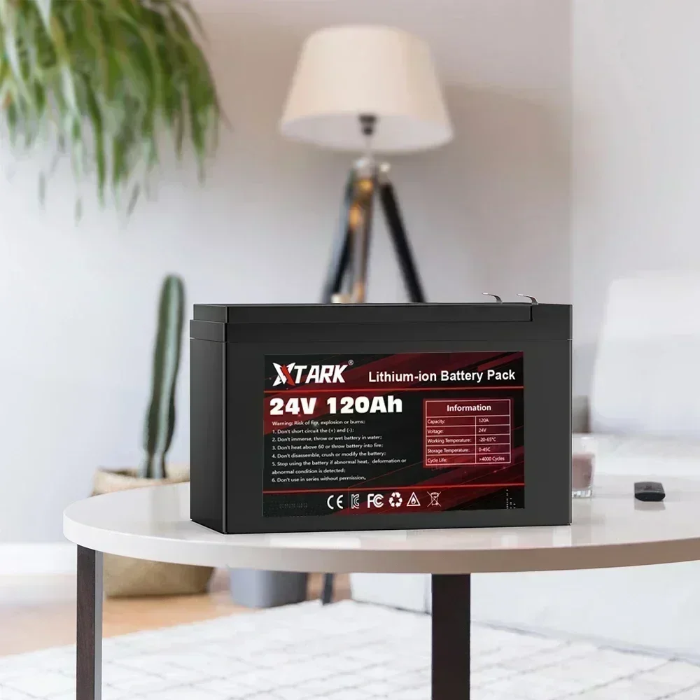 NEW2025 18650 3S6P 24V 120Ah Lithium Battery Pack,Built-in 30A BMS,For Solar Energy Electric Vehicle Li-ion Battery+12.6V Ch