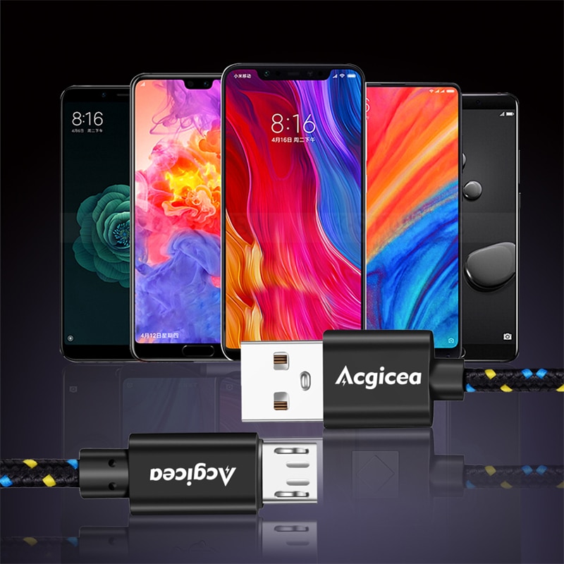 Micro USB Cable Fast Charging Cables for Samsung Xiaomi Android Smartphone Phone Charger Data Microusb Cable 1m 2m 3m Wire Cord