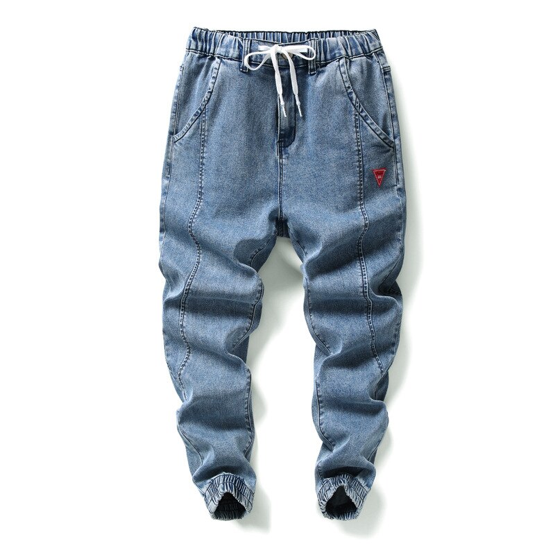 Japansk stil mænd jeans løse denim cargo bukser harem bukser slap bund hip hop joggers jeans mænd 7xl
