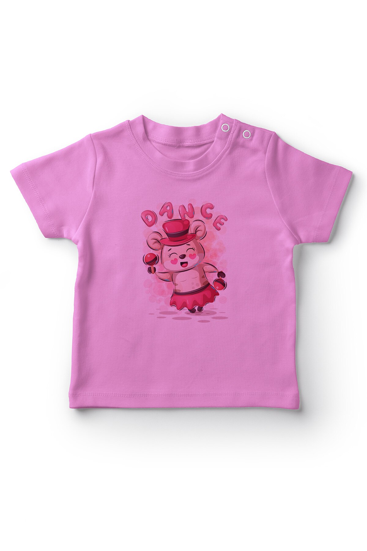 Angemiel, bebé bailando, ratón, bebé niña, camiseta rosa