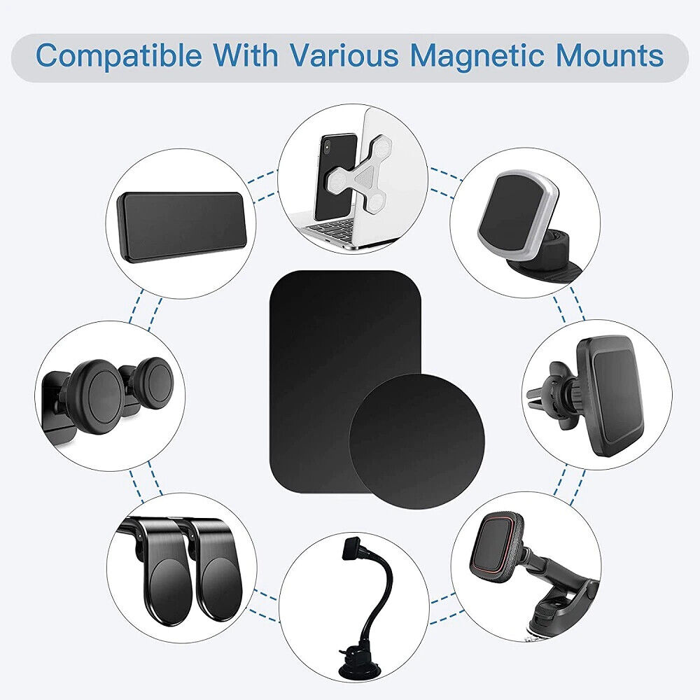 5/10 pièces plaque métallique pour support de téléphone magnétique de voiture support d'autocollant de feuille de fer universel support de support de téléphone aimant adhésif fort