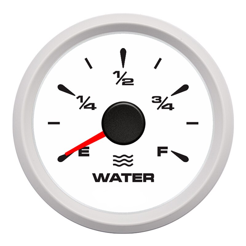52mm Boat Water Level Gauge Car Water Tank Gauge Level Indicator with Backlight 9~32V: WW