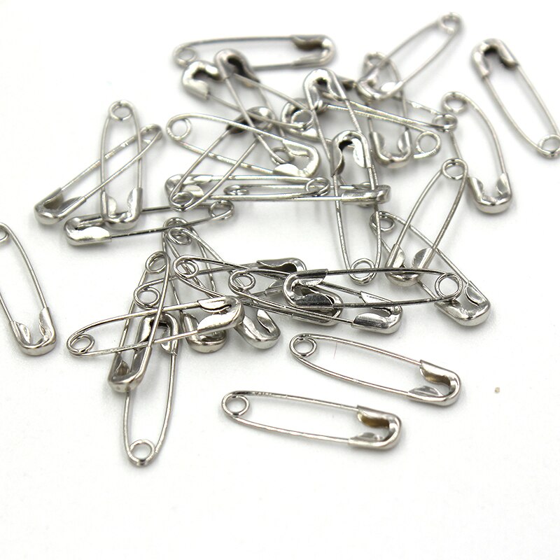 1000 stuks Veiligheidsspelden Bevindingen Mini Zilveren Gouden Zwarte Anti Koper Pins Size 19mm x 5mm