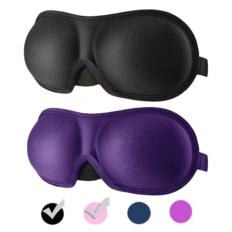 Eye Mask for Sleeping 3D Contoured Cup Blindfold Concave Molded Night Sleep Mask Block Out Light With Women Men Travel Eyepatch