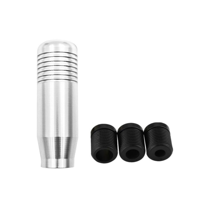 Reminnbor Versnellingspookknop, universele aluminium auto handmatige versnellingspook Handgreep schakelhendel 13 cm(Zwart