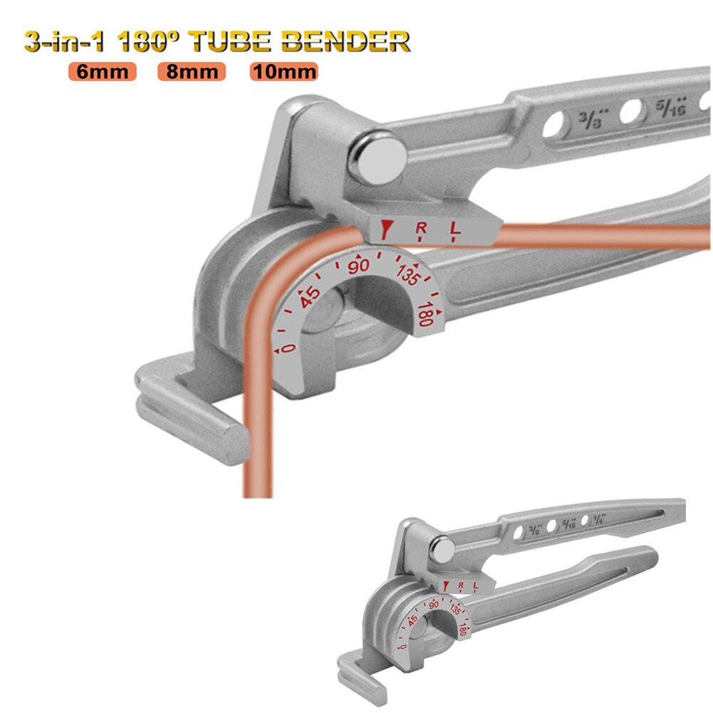 Mini Pipe Bender Copper Tube Bending Tool Handheld Brake Fuel Pipe 6mm /8mm /10mm Line Curving Pliers