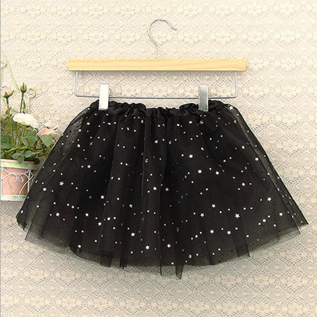 Baby Kids Skirt Girls Princess Stars Glitter Dance Tutu Skirt Sequins Party Dance Ballet Tutu Skirts Children Chiffon