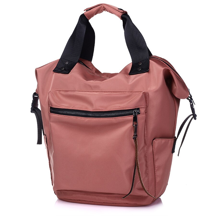Nylon Waterdichte Rugzak Vrouwen Grote Capaciteit Schooltassen Casual Effen Kleur Reizen Laptop Rugzak Tiener Meisjes Bookbags