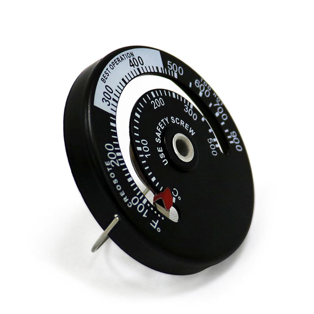 Fireplace Fan Heat Powered Stove Fan Efficient Heat Distribution With 5 Blades For Wood Log Burner Fireplace: thermometer