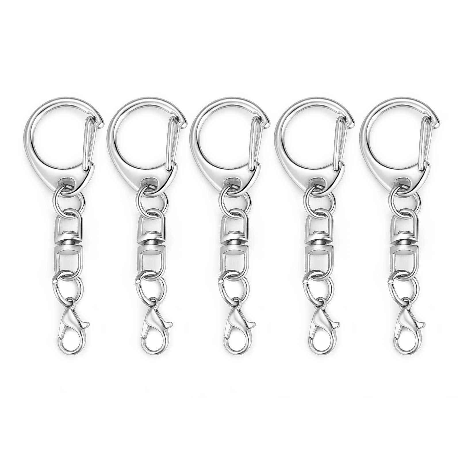 5/10 Stuks Karabijn Sleutelhanger Sleutelhanger C Vorm Sluitingen Connector Haak Voor Diy Sieraden Maken Vinden Sleutelhanger accessoires: S / Rood
