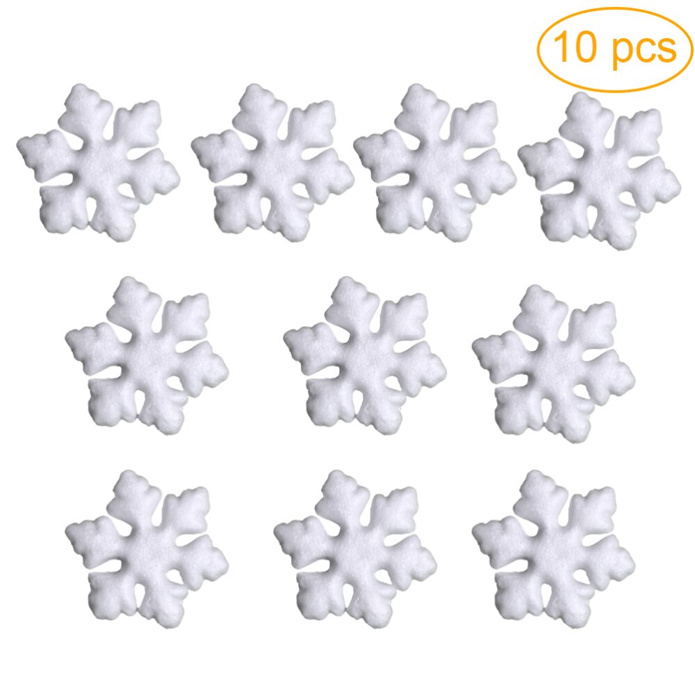 10 Pieces 2cm Shaped Styrofoam Ornaments DIY Craft Party Decoration: Snowflake