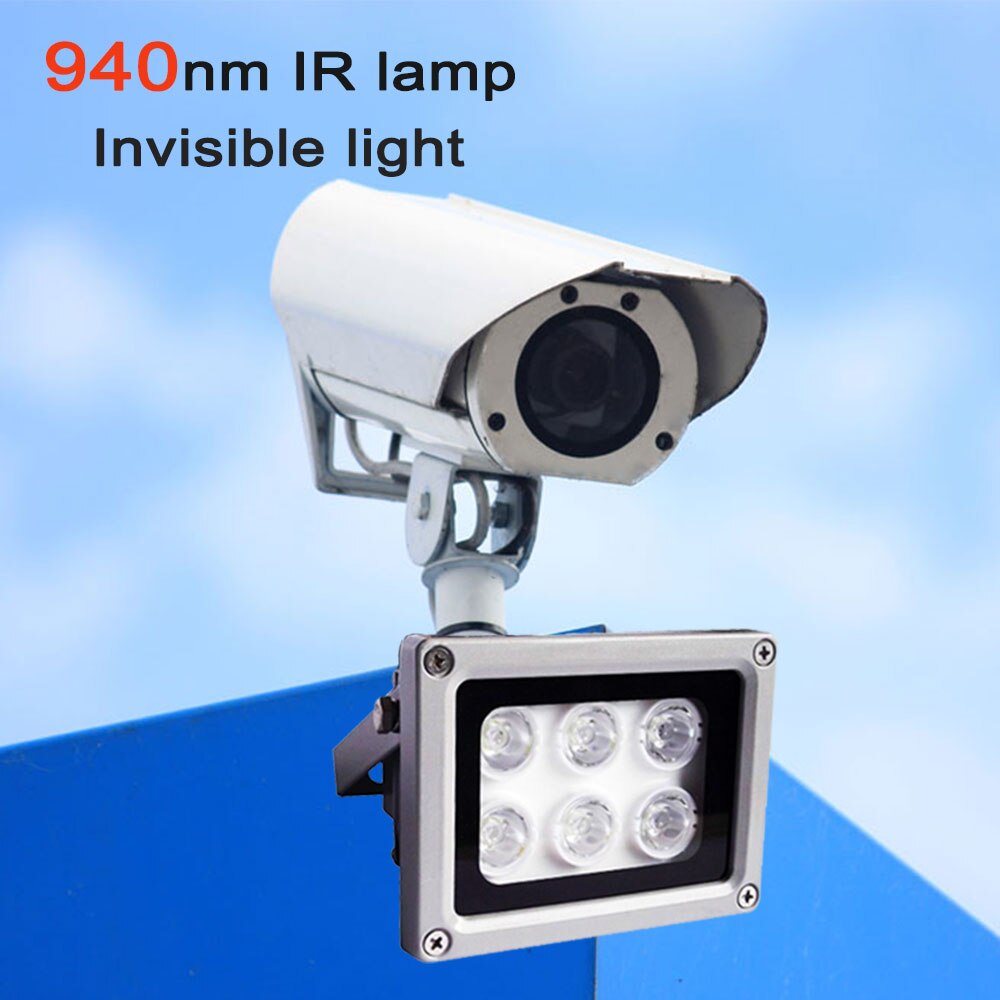 FELT 9W 940nm IR illuminator Auxiliary IR lamp for Hikvision 90degree CCTV IP camera Parking system Security & Protection