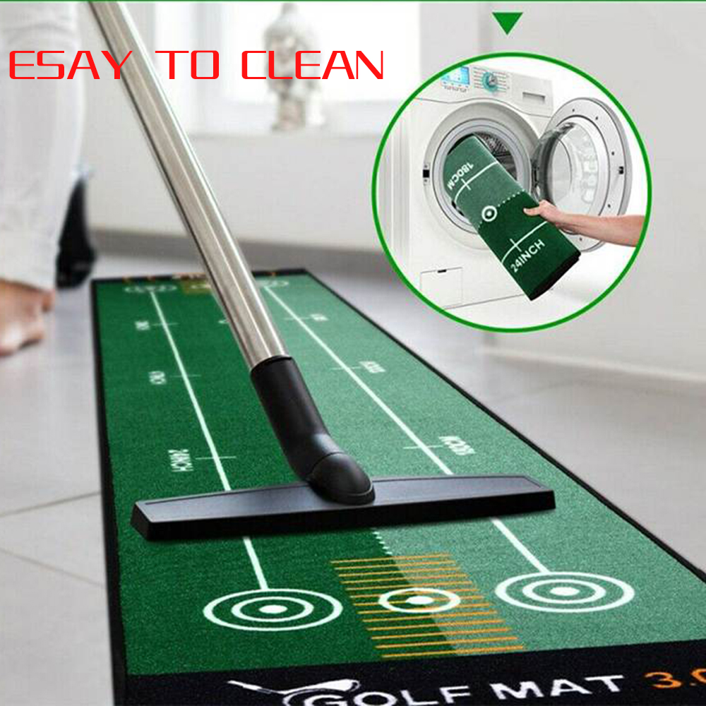 Alfombra de Golf de 50x300cm, estera para entrenamiento en interiores y exteriores, práctica de Golf, almohadilla de calle verde, lavable y antideslizante