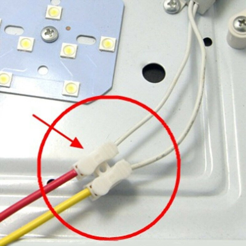 30Pcs Electrical Cable Connectors 2 Pin Quick Splice Lock Wire Terminals Connector White Prevents Wire Shorting Car Accessories