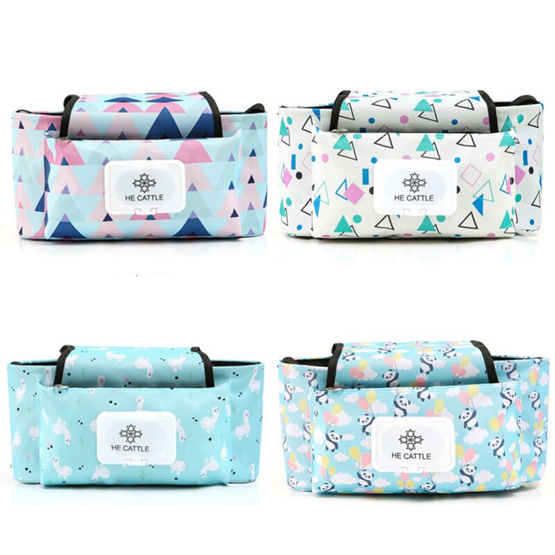 Kinderwagen Organisator Tas Mummie Luiertas Baby Kinderwagen Buggy Winkelwagen Opknoping Tas Waterdicht Afneembare Handtas Kinderwagen Accessoires