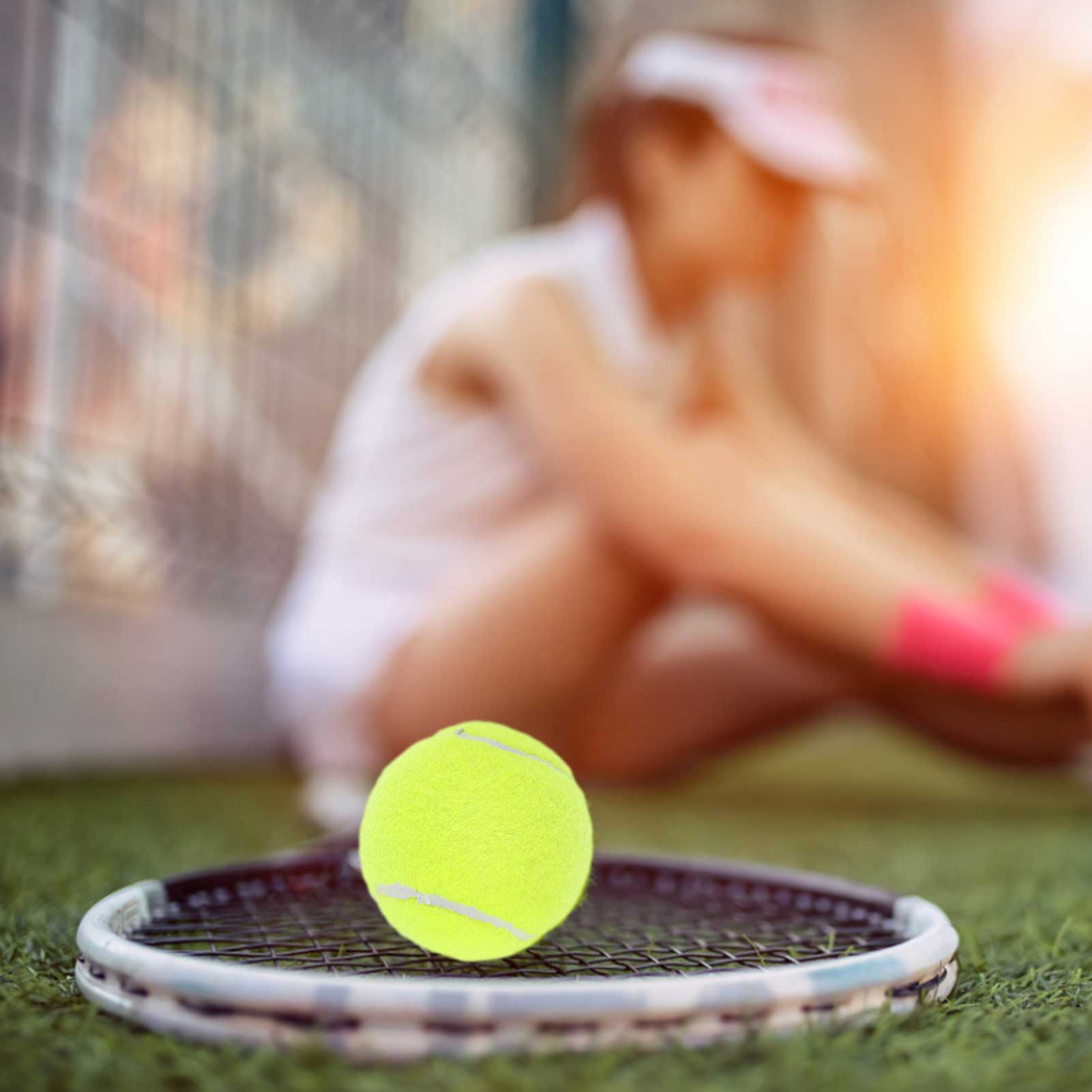 Reinforced Rubber Tennis Ball Shock Absorber High Elasticity Durable Training Ball For Club School Training