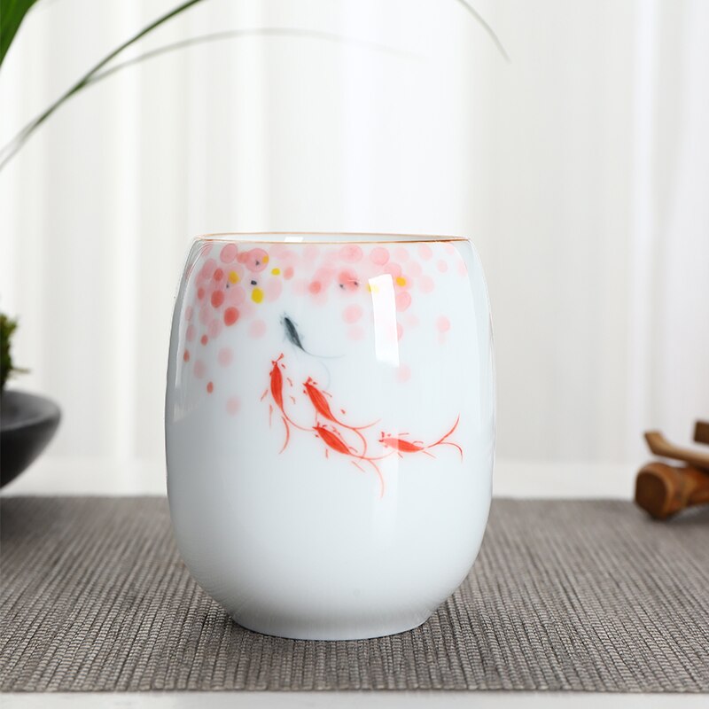 CHANSHOVA tasse à thé en céramique H271 | Motifs multiples traditionnels de Style chinois, tasse à thé en porcelaine blanche de 190ml: 15