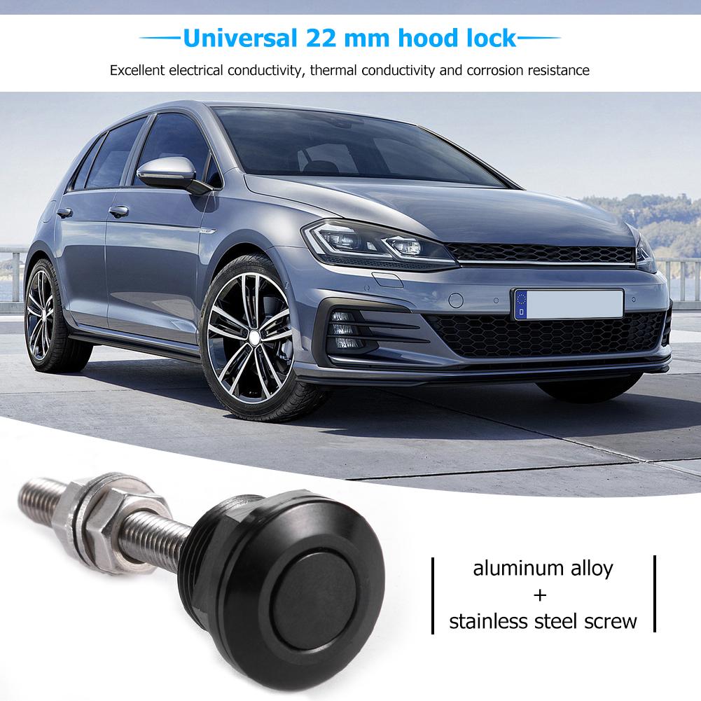 Universal 22mm tryckknappar motorhuv stift lås clip kit bil snabblås bil biltillbehör