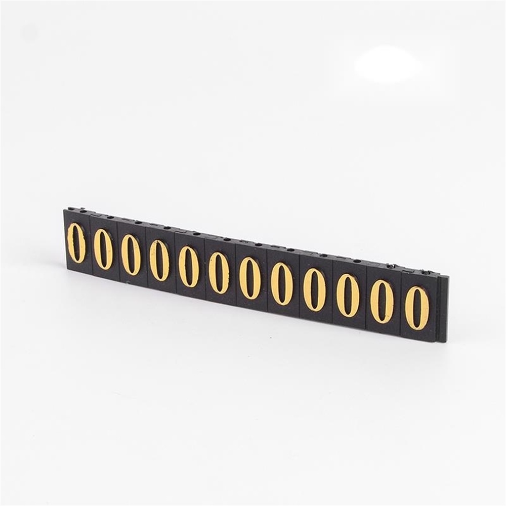 Large Size Bronzing Convex Word Bar 1000 Position Aluminum Alloy Base Price Plate Digital Stick Adjustable Combined