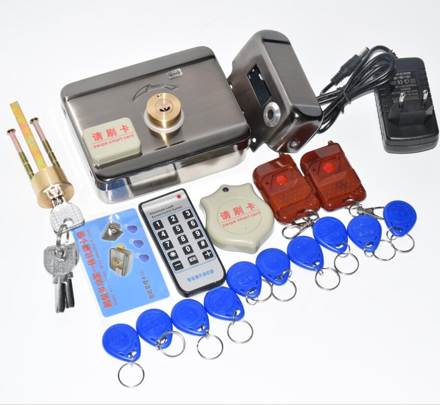 Wireless 4 Remote Control Door Lock Electronic Anti-theft Lock For Home Apartment Automatically Intelligence Household