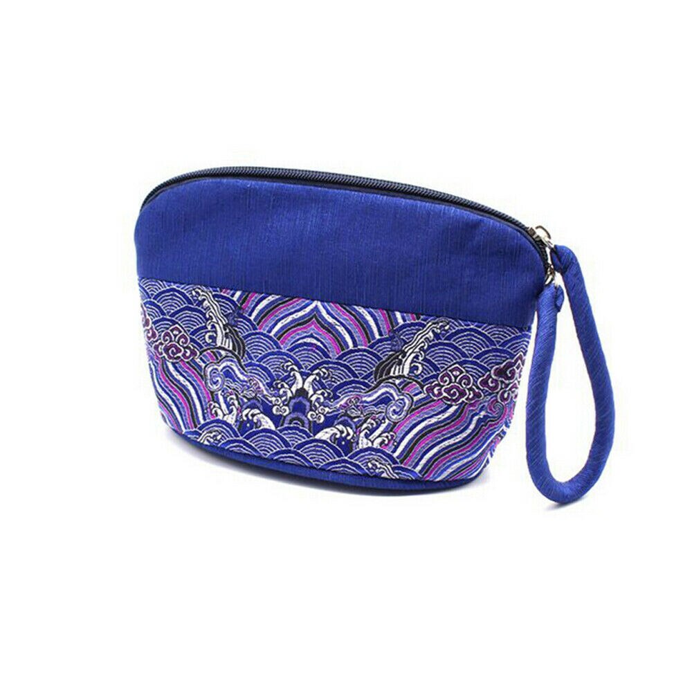 Women Embroidery Silk Bag Vintage Style Messenger Bag Chinese Style Handbag Purse Bag: Style1 H