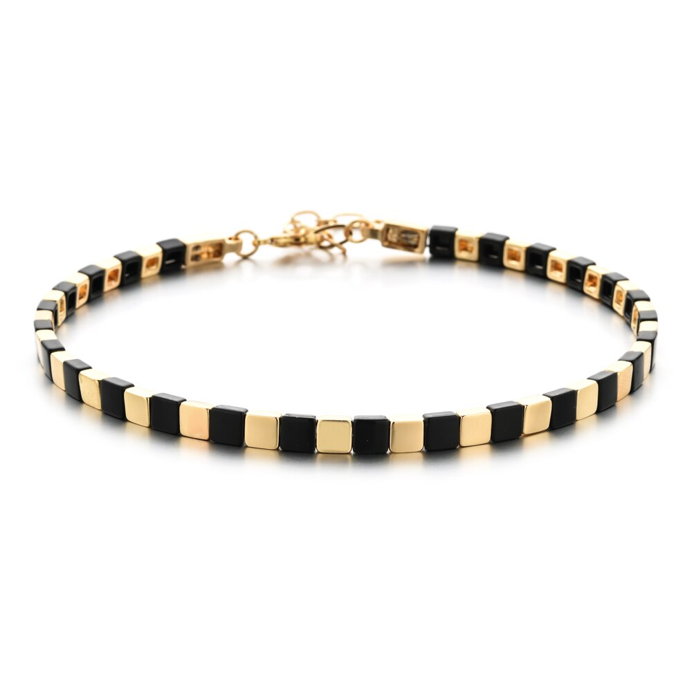 Collier ras du cou court pour femmes, perles colorées arc-en-ciel, pour la plage, bricolage, bijoux pour filles, de fête,: SL1265