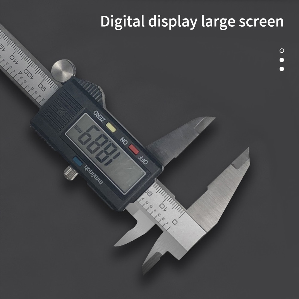 Digital Vernier Caliper 6 Inch Stainless Steel Electronic Caliper with Large Display Screen 150mm Measuring Tool Inch/Millimeter