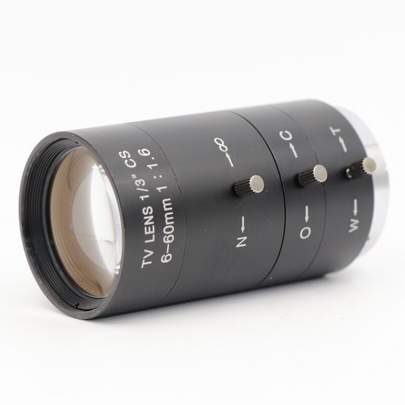 6-60mm Lens 2.0 MegaPixel 1/3" Manual Focus Lens CS Mount Infrared Night Vision Lens For CCTV Security Camera