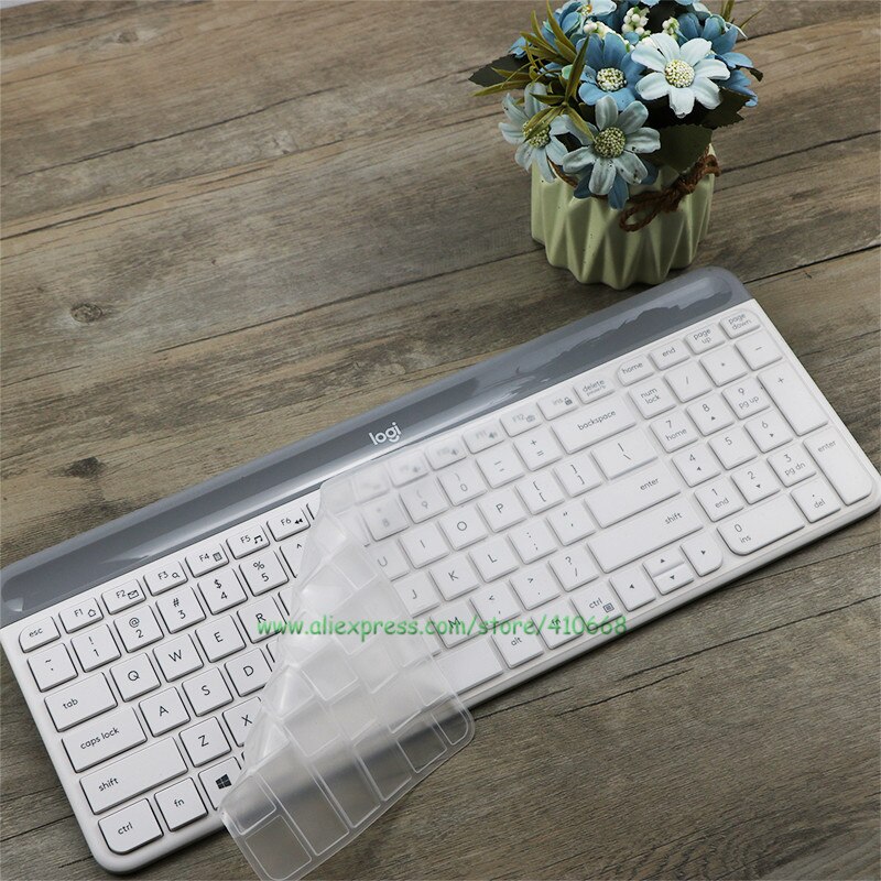 For Logitech MK470 K580 Slim Wireless Keyboard Silicone Dustproof Wireless Desktop keyboard Cover Skin Protector K580 MK 470