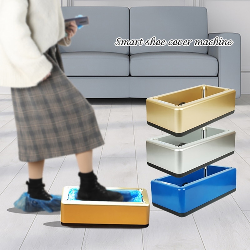 Shoe Cover Dispenser Automatic Shoes Cover Machine Hand Free Household Disposable Booties Maker Shoe Film Machine Smart^
