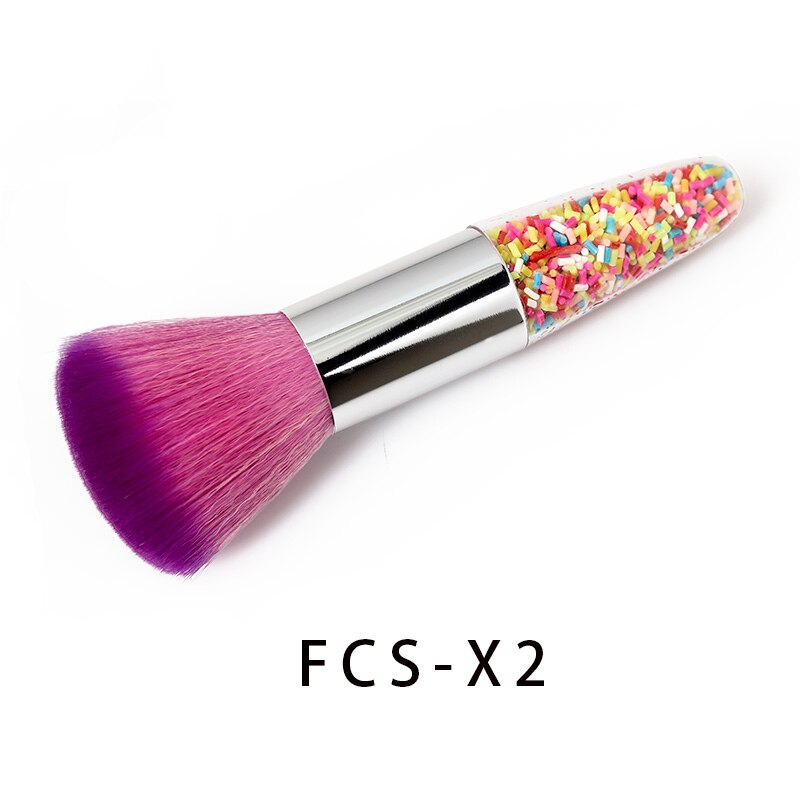 Shell Shape Nail Brush Clean Dust Powder Portable Make Up Brush Foundation Concealer Face Blush 3 Colors Beauty Makeup Tools: Army Green