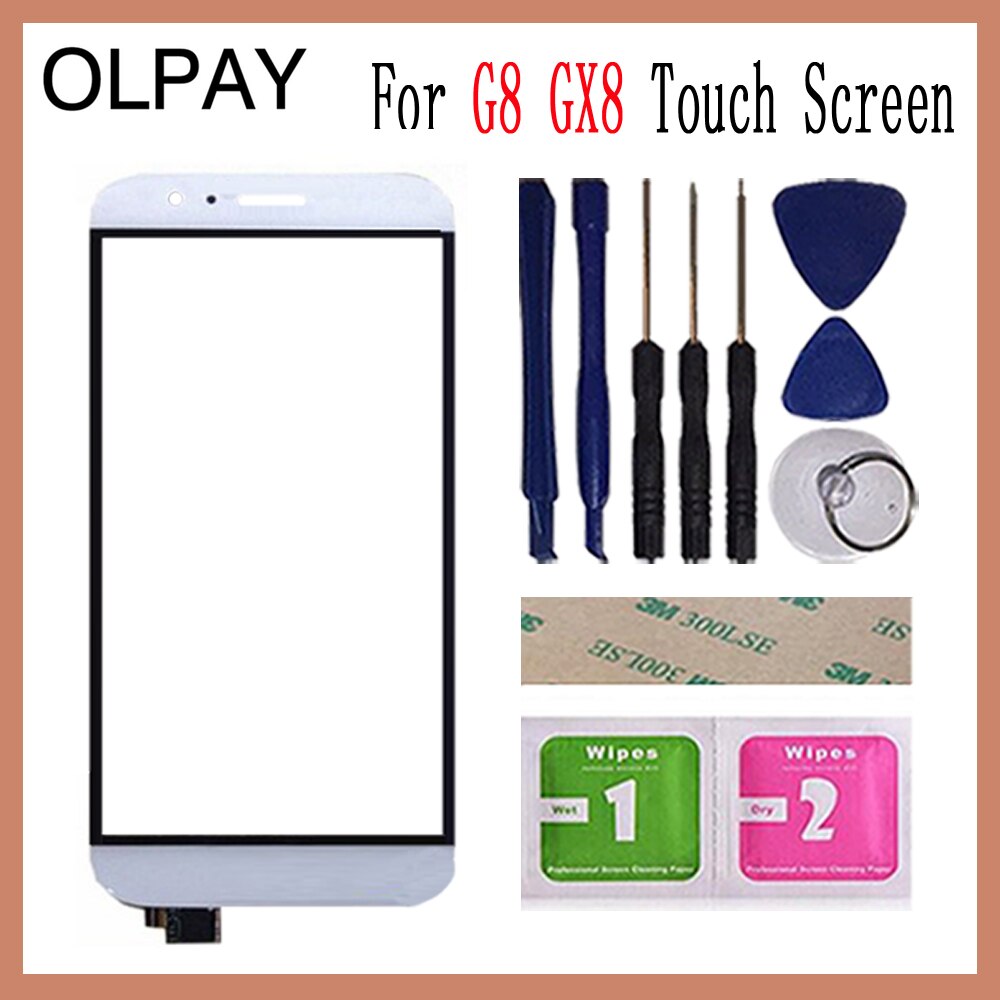 5.5" For Huawei G8 GX8 RIO-L01 RIO-L02 Touch Screen Glass Digitizer Panel Lens Sensor Adhesive+Wipes