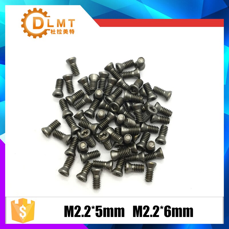 M2.2*5mm M2.2*6mm 50 PCS Screws Fastener Hardware for Mechine Lathe Accessories