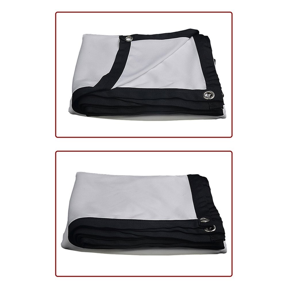 Projector Curtain 3D HD Projector Screen Home Outdoor KTV Office Portable Folding Projector Soft Curtain