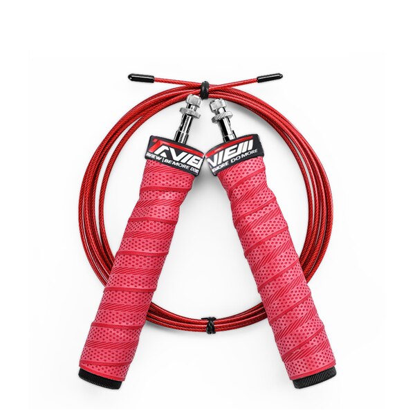 Cuerdas de salto pesadas Crossfit saltar velocidad cuerda con rodamientos de bolas de Cable de velocidad Extra Mango antideslizante para doble unders