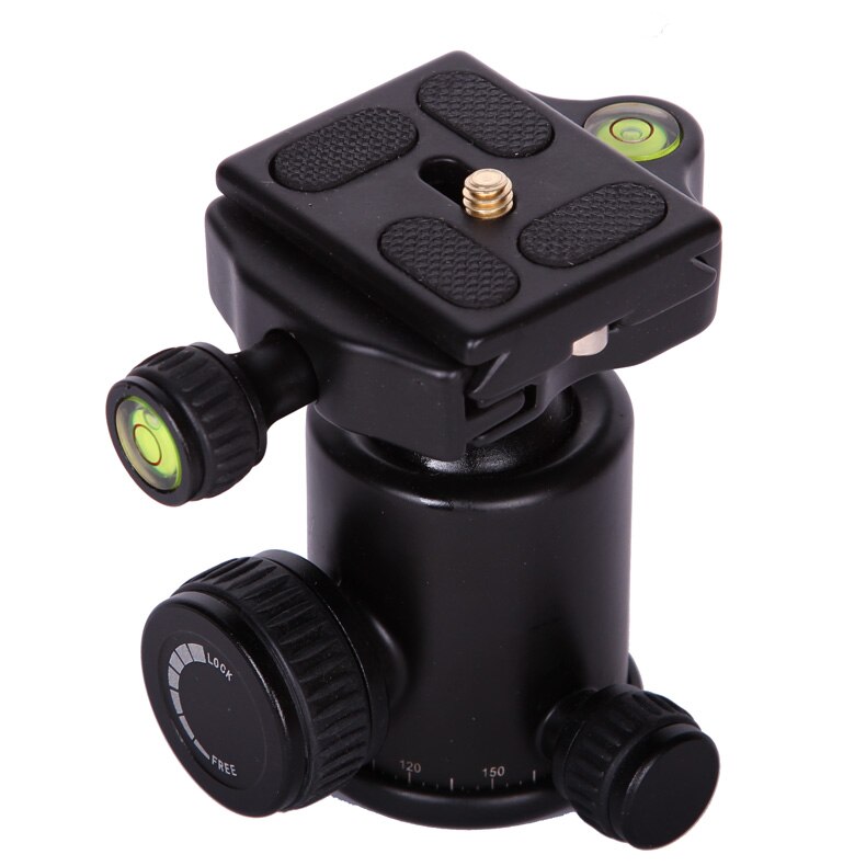Tripé com cabeça esférica de alumínio, para gorillapod, monopé, tripé de câmera, conveniente para liberar placa
