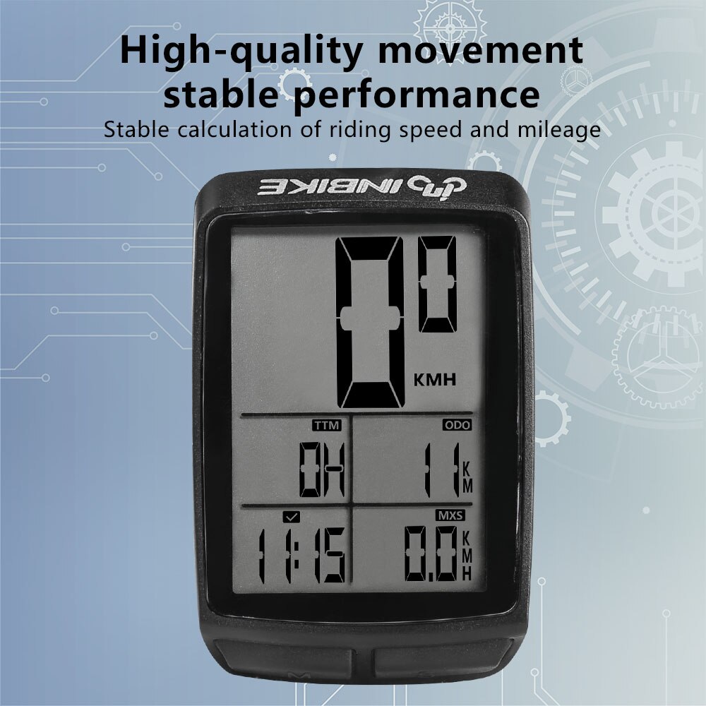 Waterproof Bicycle Computer Wireless Bicycle Speedometer Mountain Bike Stopwatch Accessories for Bike 2.1 inch Cyclocomputer
