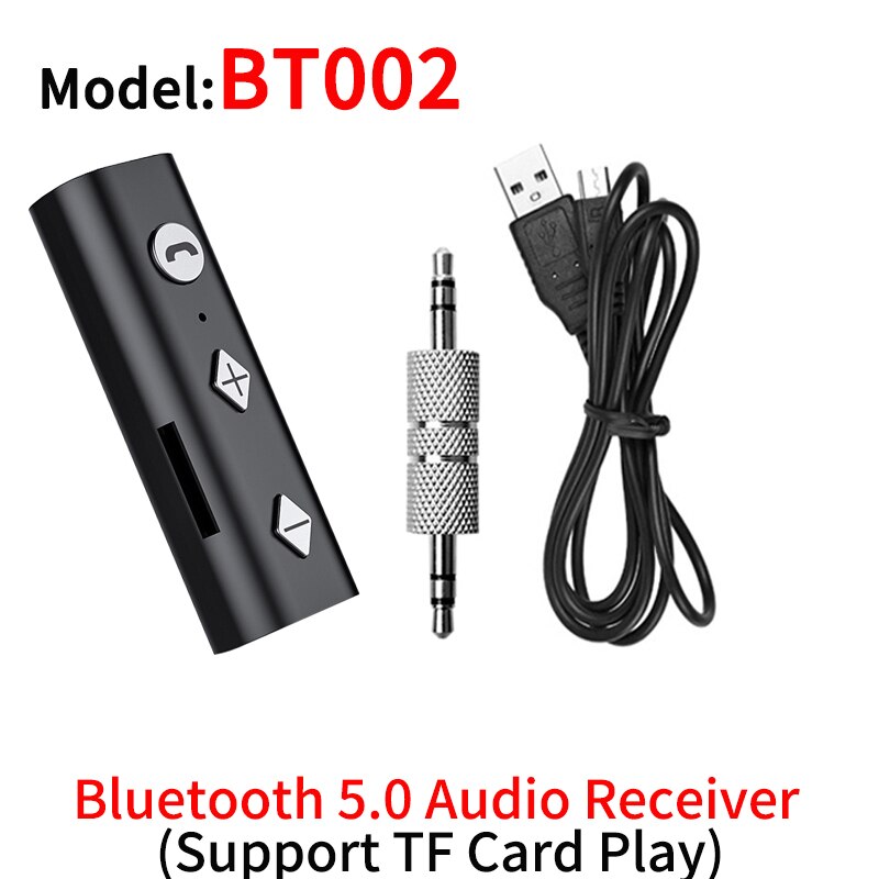 Vaorlo C28 ZF360 Bluetooth 5.0 Audio Adapter Stereo Muziek 3.5Mm Aux Draadloze Bluetooth Zender Ontvanger Voor Auto Hoofdtelefoon Tv: BT002 Receiver