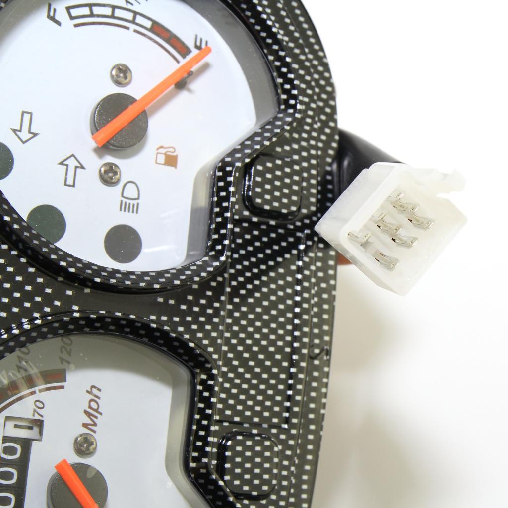 Scooter Speedometer Motorcycle Speedometer Dash Mount Assembly for CPI POPCORN, HUSSAR KEEWAY FOCUS, FACT,Yamati RX8 Gas Gauge