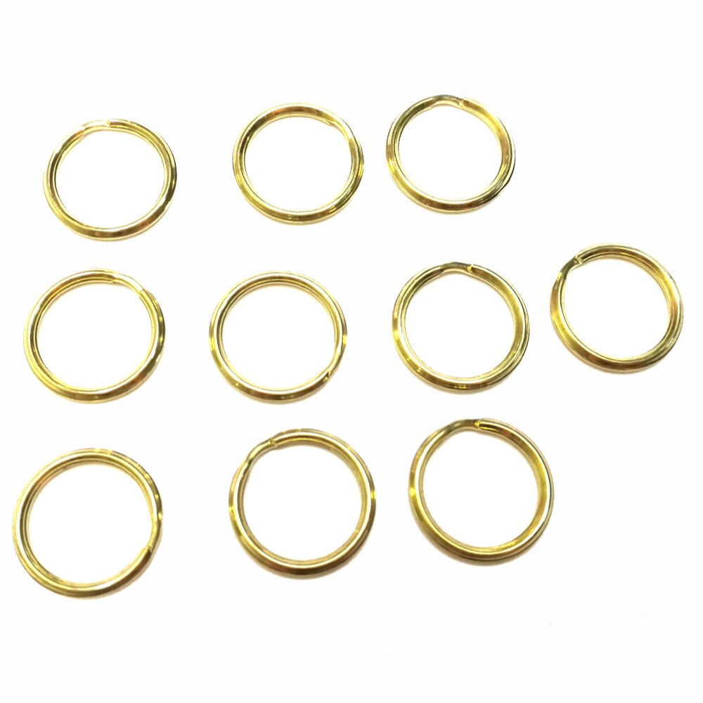 10PCS Brass Split Rings Key Chain Hook Loop Hoop Key Holder Split Rings Keyring Keychain DIY key circles: Diameter 20mm