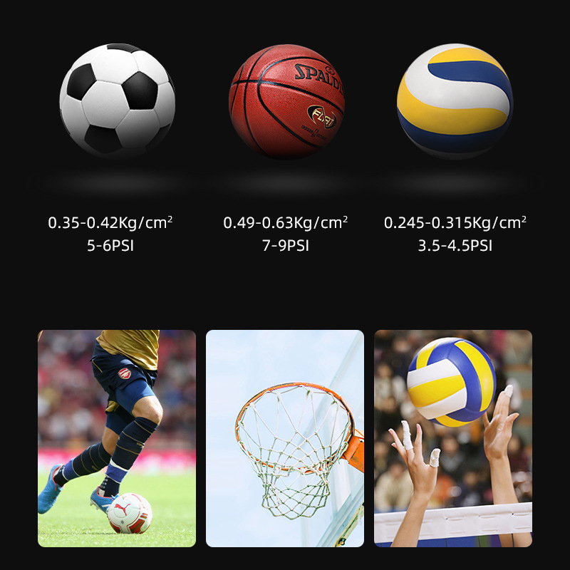 Mini Voetbal Manometer Metalen Handheld Voetbal Barometer Volleybal Basketbal Barometers Met Digitale Display