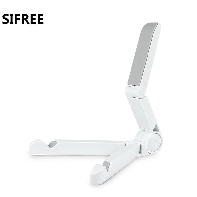 SIFREE Foldable Adjustable Angle Tablet Bracket Stand Holder Mount for Tablet PC Mobile Phone Holder Less Than 10 Inch: White